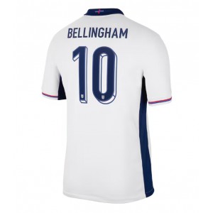 Fotbalové Dres Anglie Jude Bellingham #10 Domácí Oblečení ME 2024 Krátký Rukáv